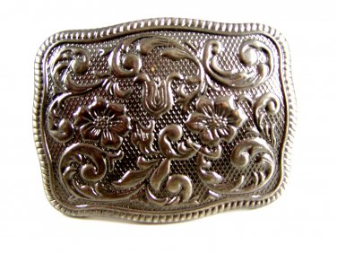 Cowboys Western Silvertone Fancy Belt Buckle 5214