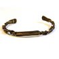 Signed & Dated Native American Sterling Silver Cuff Bracelet