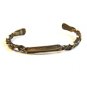 Signed & Dated Native American Sterling Silver Cuff Bracelet