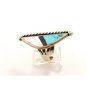 Native American & Silver Coral Onyx Turquoise Ring