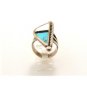 Native American & Silver Coral Onyx Turquoise Ring