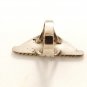 Native American & Silver Coral Onyx Turquoise Ring
