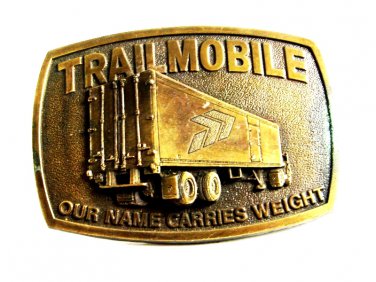 Trail Mobile Our Name Carries Weight Belt Buckle No. 2 82814