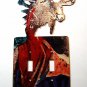 Moose Double Light Switch Cover Plate by LaZart 02161511111T