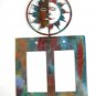 Smiling Sun Double Rocker Outlet Cover Plate by Steel Images USA 6215f