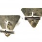 Sterling Silver Niello Dancer Triangle Cufflinks Unbranded Made In Siam 71615