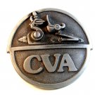 1978 Connecticut Valley Arms CVA Pewter Belt Buckle Made in U.S.A.