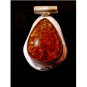 Large Sterling Silver Handmade Amber Pendant