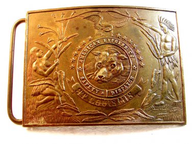American Express Co. Safety Dispatch St. Louis Belt Buckle