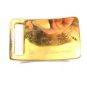 Large Military Re-enactment ? Gold / Brass Tone Belt Buckle