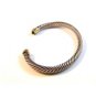 David Yurman 14K 585 Sterling Silver Blue Topaz Cable Cuff Bracelet