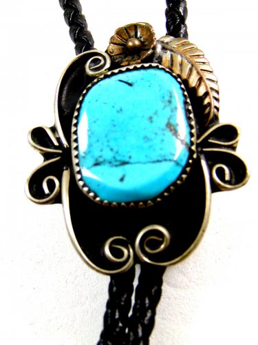 Southwest Western Turquoise Bolo