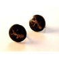 Siam Sterling Niello Dancing Lady Screw Back Earrings Lot 4456