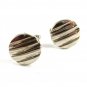 Unmarked Silvertone Round Cufflinks 11062013fb
