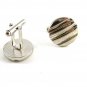 Unmarked Silvertone Round Cufflinks 11062013fb