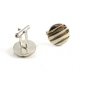 Unmarked Silvertone Round Cufflinks 11062013fb