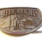 Vintage Nickle Raleigh Lights Truck Belt Buckle