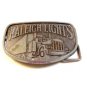 Vintage Nickle Raleigh Lights Truck Belt Buckle