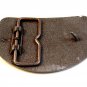 Vintage Nickle Raleigh Lights Truck Belt Buckle