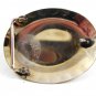 Handcrafted Cowboy Horse Shoe 3 Nickels Coral Turquoise Belt Buckle USA