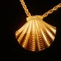 Sarah Coventry Gold Tone Sea Shell Necklace 01012013de
