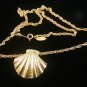 Sarah Coventry Gold Tone Sea Shell Necklace 01012013de