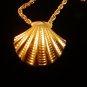 Sarah Coventry Gold Tone Sea Shell Necklace 01012013de