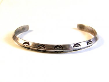 Hand Hammered Sterling Silver Cuff Bracelet