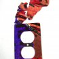 Cowgirl Kissing Her horse Double Outlet Cover Plate by Steel Images 6815