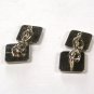 Small Square Silvertone Cufflinks Unbranded 71615