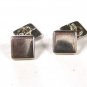 Small Square Silvertone Cufflinks Unbranded 71615