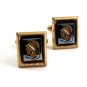 Vintage Greek / Roman Warrior Intaligo Cufflinks by Anson