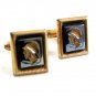 Vintage Greek / Roman Warrior Intaligo Cufflinks by Anson