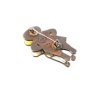 Mexican Sterling Silver Enameled Man & Woman Brooch by Margot De Taxco