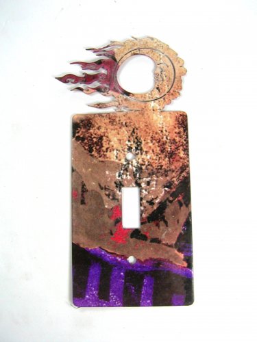 Man In Moon Windy Single Light Switch Cover Plate by Steel Images USA 6215w