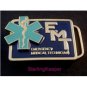 Vintage Emergency Medical Technican EMT Enameled Belt Buckle