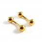 Unmarked Goldtone Ball Cufflinks 11062013nbc