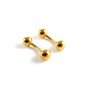 Unmarked Goldtone Ball Cufflinks 11062013nbc
