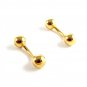 Unmarked Goldtone Ball Cufflinks 11062013nbc
