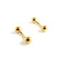 Unmarked Goldtone Ball Cufflinks 11062013nbc