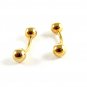 Unmarked Goldtone Ball Cufflinks 11062013nbc