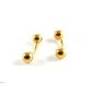 Unmarked Goldtone Ball Cufflinks 11062013nbc