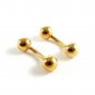 Unmarked Goldtone Ball Cufflinks 11062013nbc