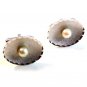 VintageSterling Silver & Pearl Street Cufflinks