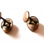 Victorian Edwardian Gold Tone w/ Rhinestone ? SE CO ??? Cufflinks