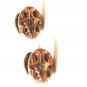 Victorian Edwardian Gold Tone w/ Rhinestone ? SE CO ??? Cufflinks