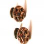 Victorian Edwardian Gold Tone w/ Rhinestone ? SE CO ??? Cufflinks