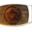 American Revolution Bicentennial Silver Tone Belt Buckle by Lee