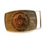 American Revolution Bicentennial Silver Tone Belt Buckle by Lee