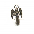 Sterling Silver Angel With Harp Charm  / Pendant 8714